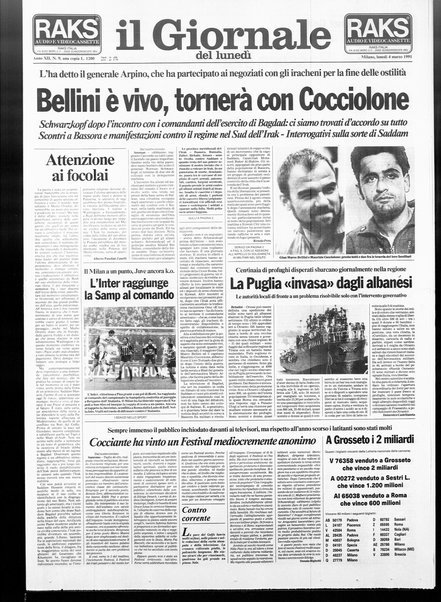 Il giornale del lunedi